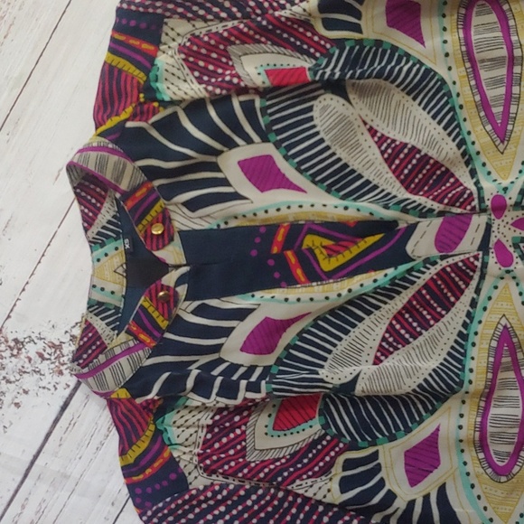 TT COLLECTION BY ANTHROPOLOGIE POPOVER TOP - Picture 2 of 7